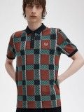 Polo Fred Perry Glitch Tartan