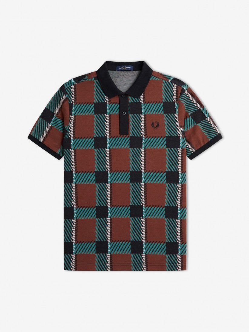 Polo Fred Perry Glitch Tartan