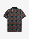 Fred Perry Glitch Tartan Polo Shirt