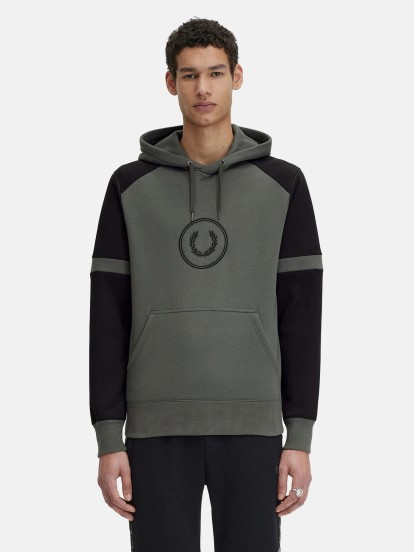 Fred Perry Color Block Hoodie Sweater