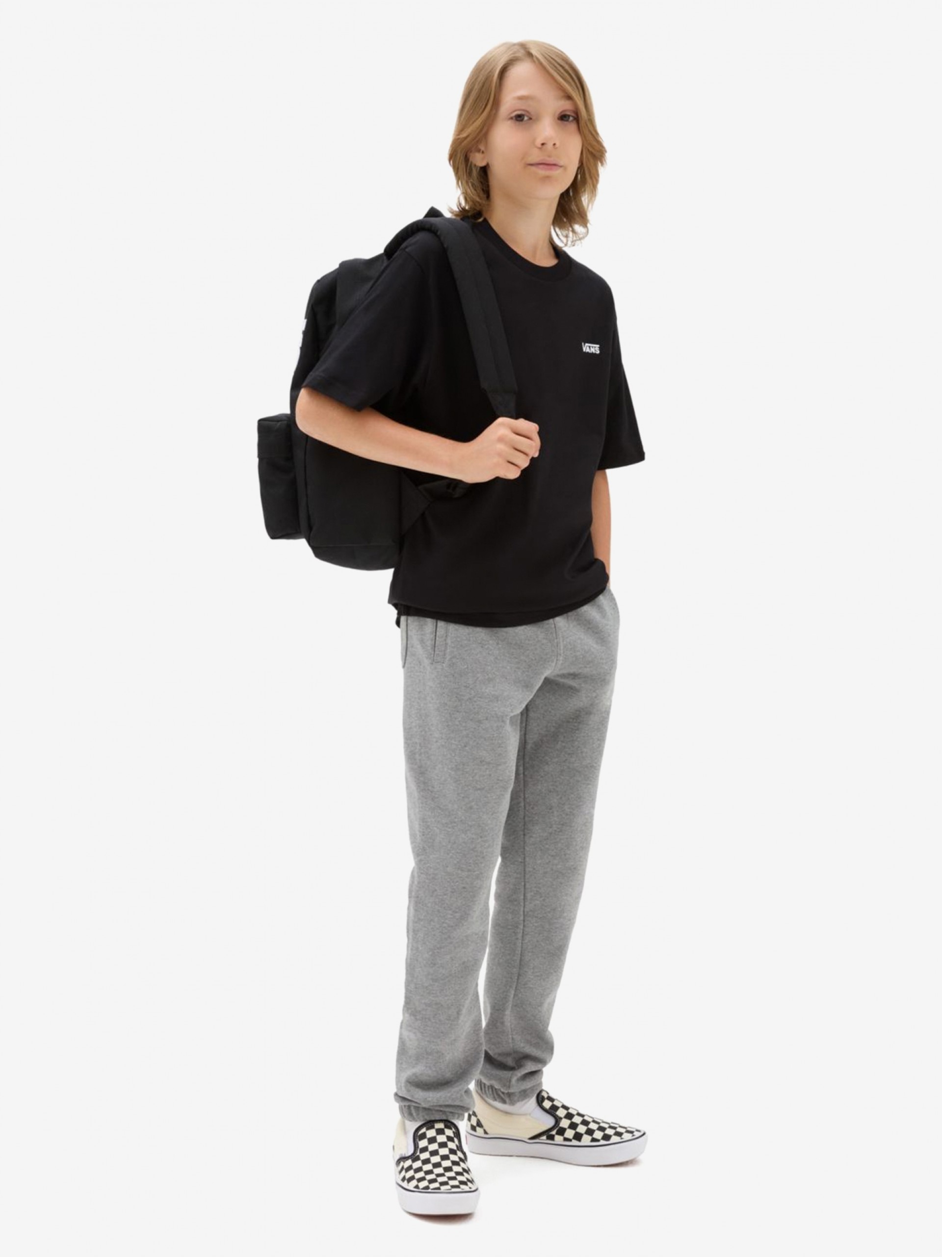 Camiseta Vans By Left Chest Kids Negra