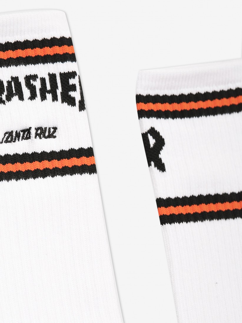 Santa Cruz X Thrasher Strip Socks