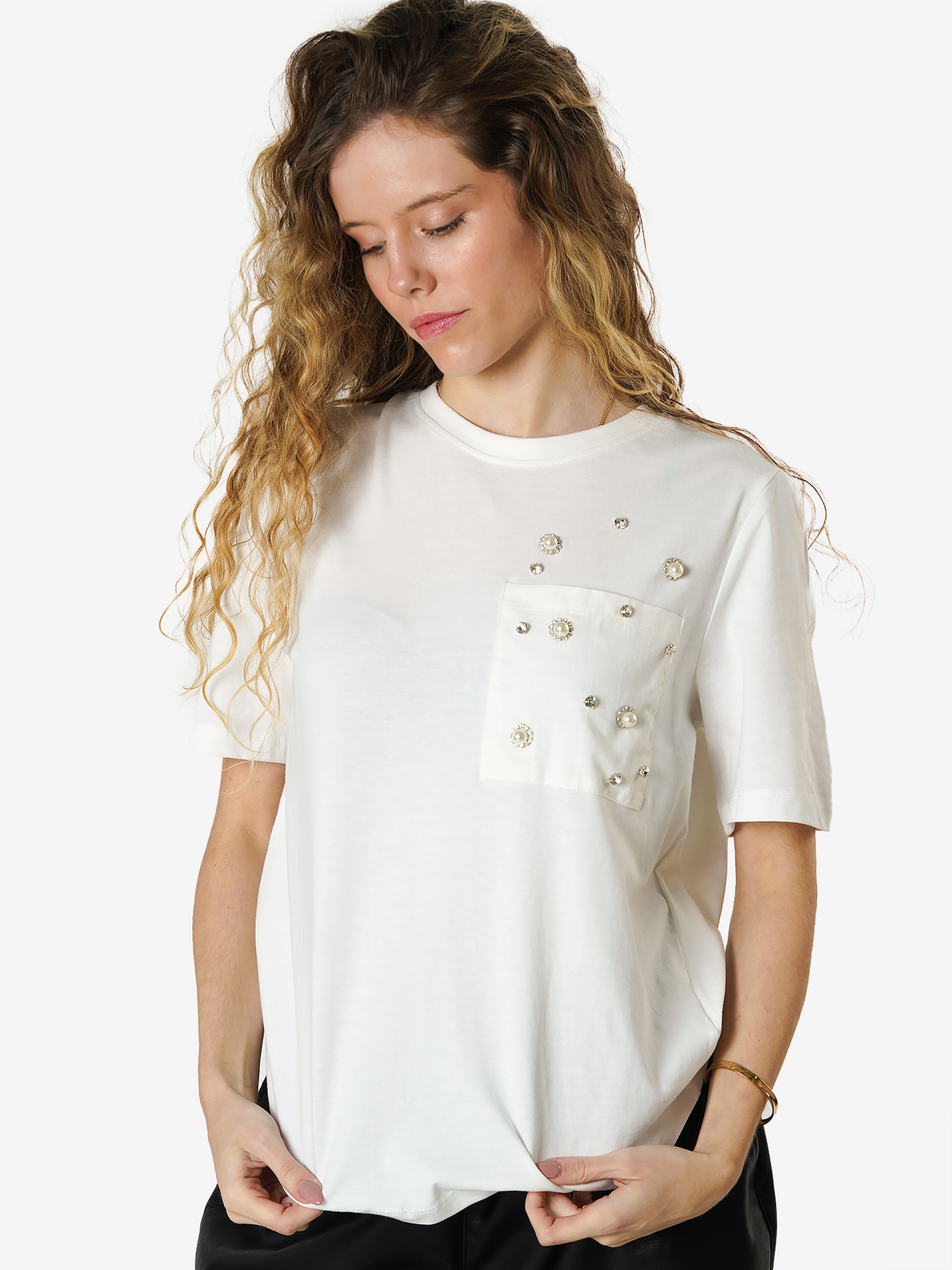 T-shirt Only ONLSally Life Pocket Bling