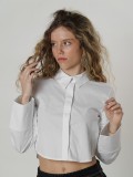 Camisa Only ONLNita Cropped Simili Button Wvn