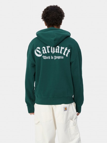 Sudadera Carhartt WIP Hood Onyx Script