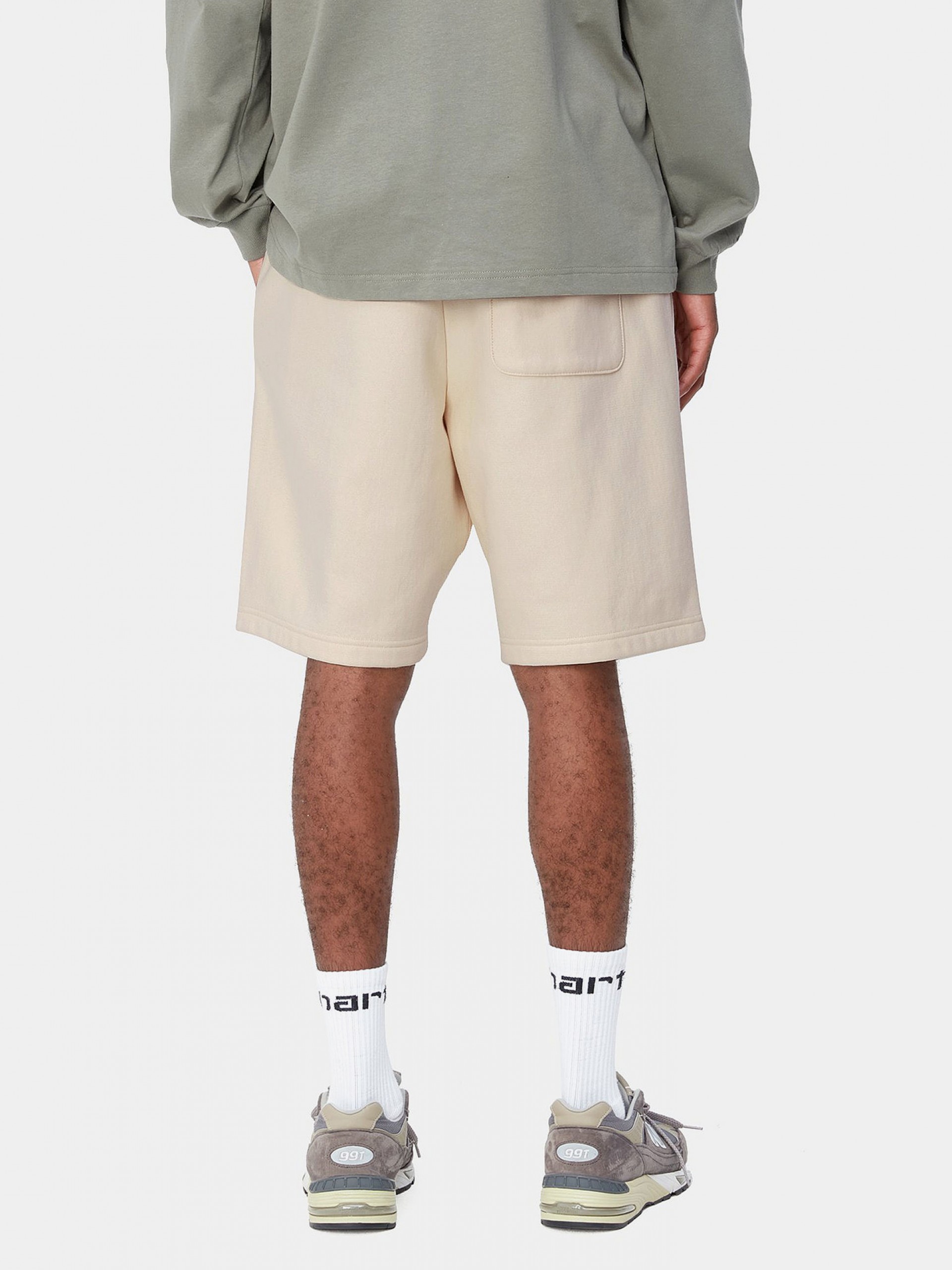 Pantalones Cortos Carhartt WIP American Script Beige