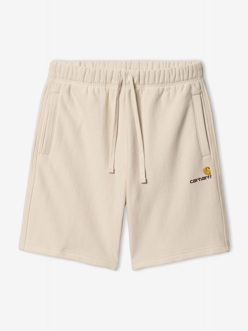 Carhartt WIP American Script Beige Shorts