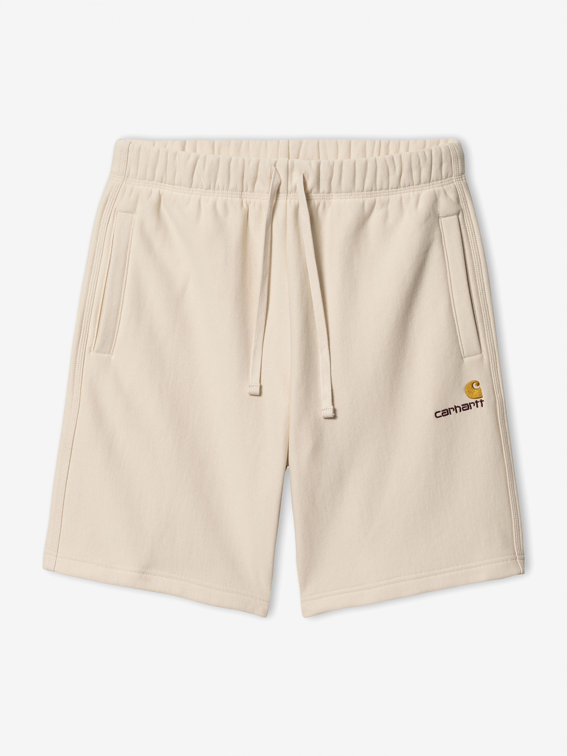 Pantalones Cortos Carhartt WIP American Script Beige