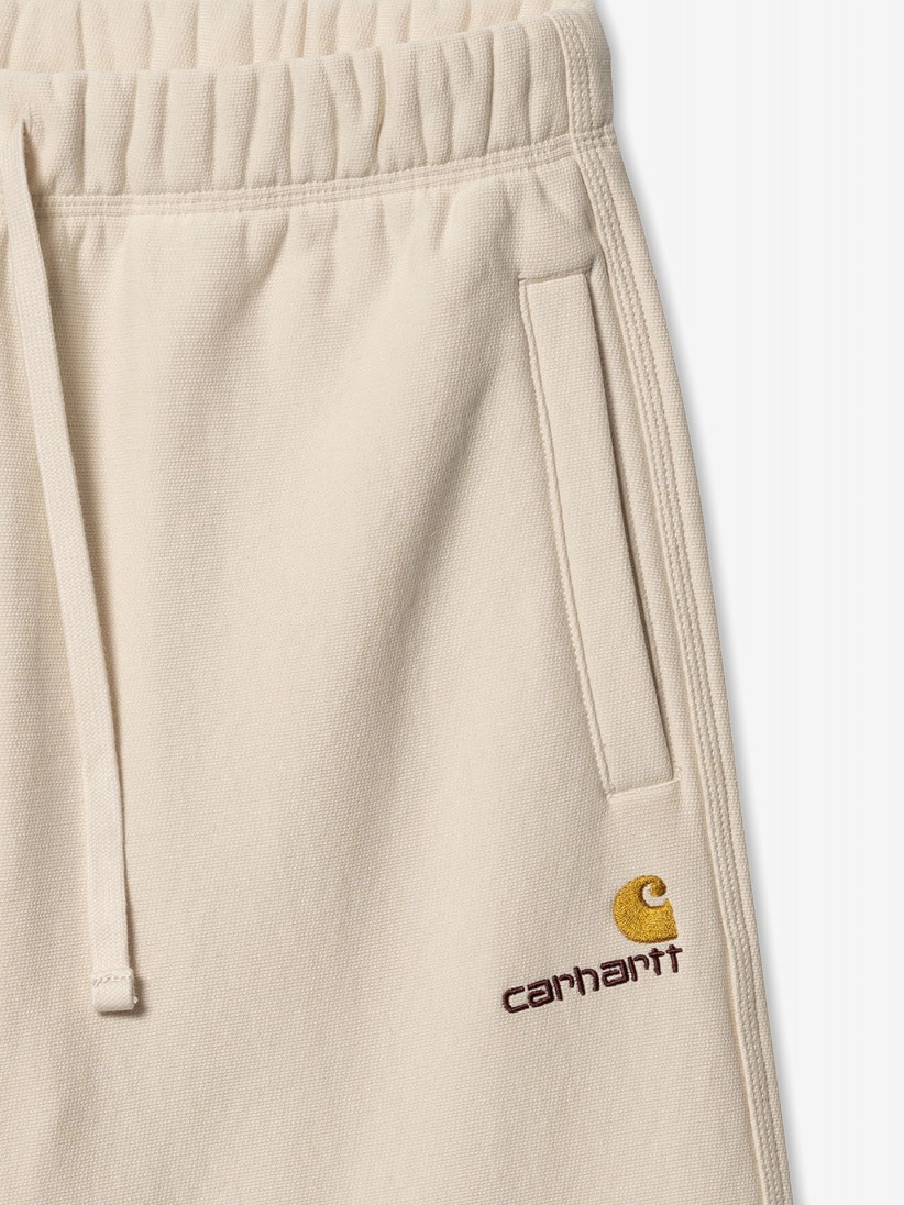 Carhartt WIP American Script Beige Shorts