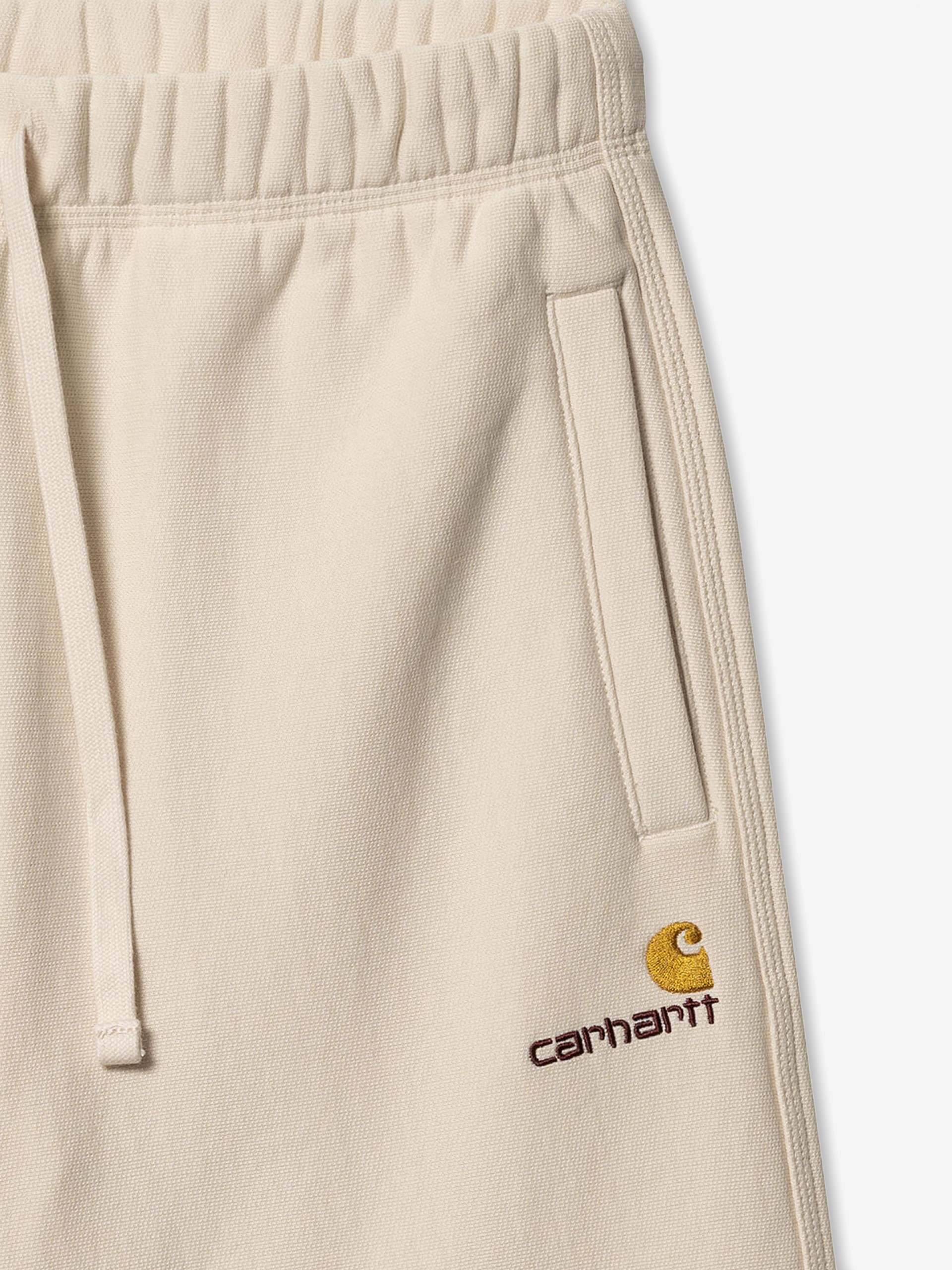 Pantalones Cortos Carhartt WIP American Script Beige