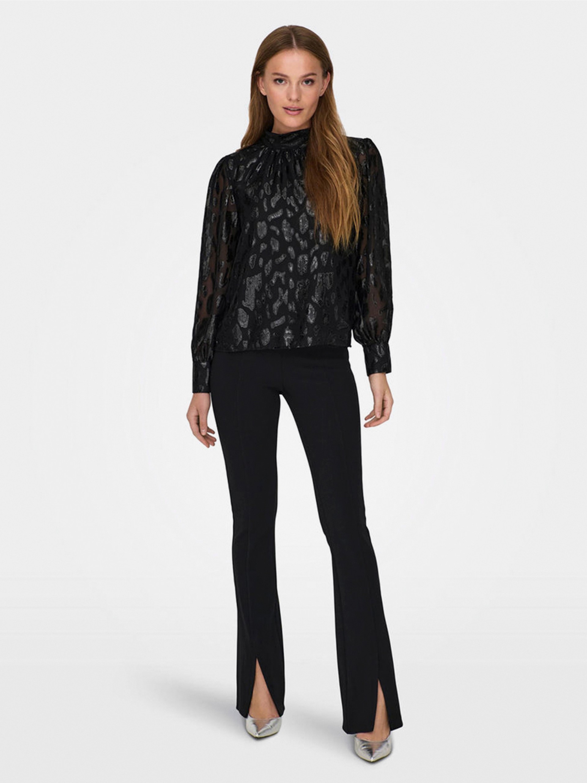 Calças Only ONLNaomi Hw Rib Slit Legging Pnt