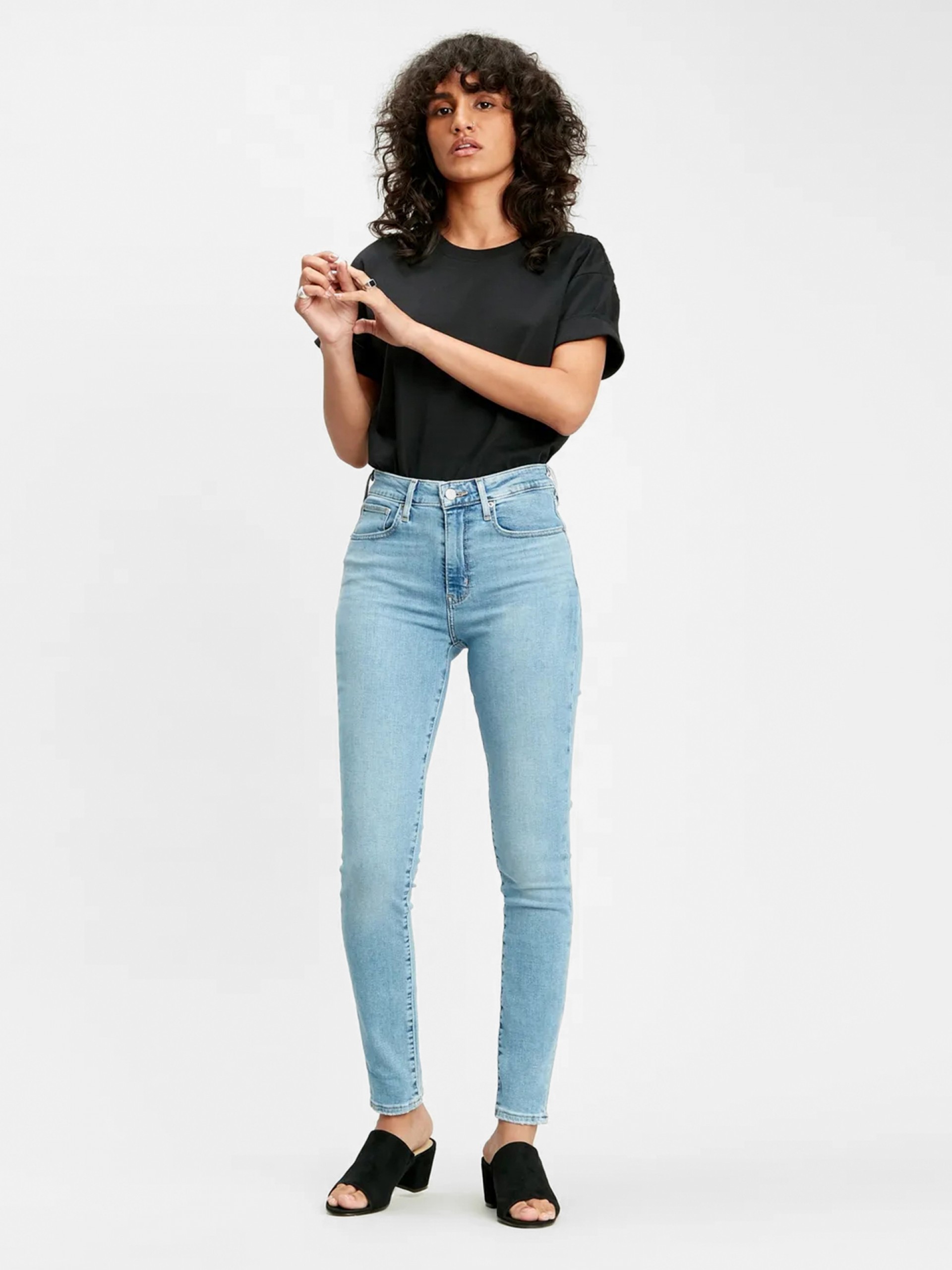 Calças de Ganga Levis 721 Hirise Super Skinny