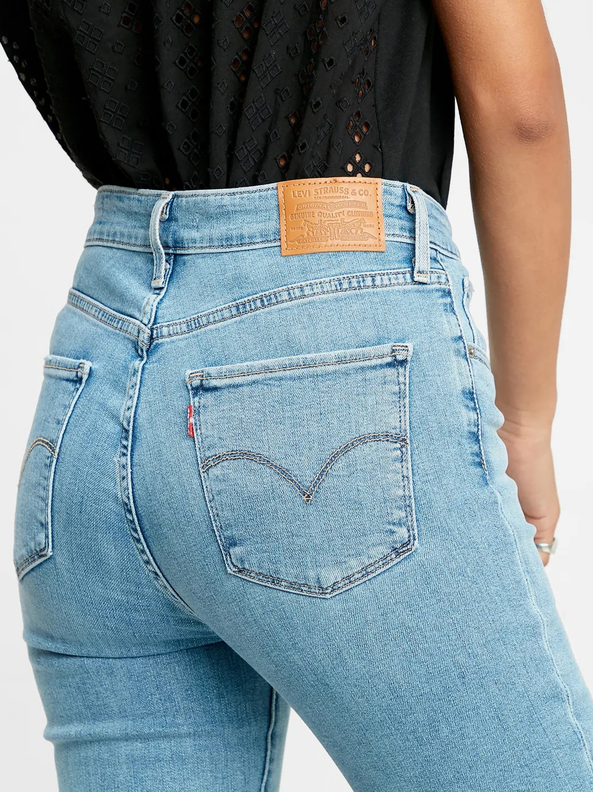 Calças de Ganga Levis 721 Hirise Super Skinny