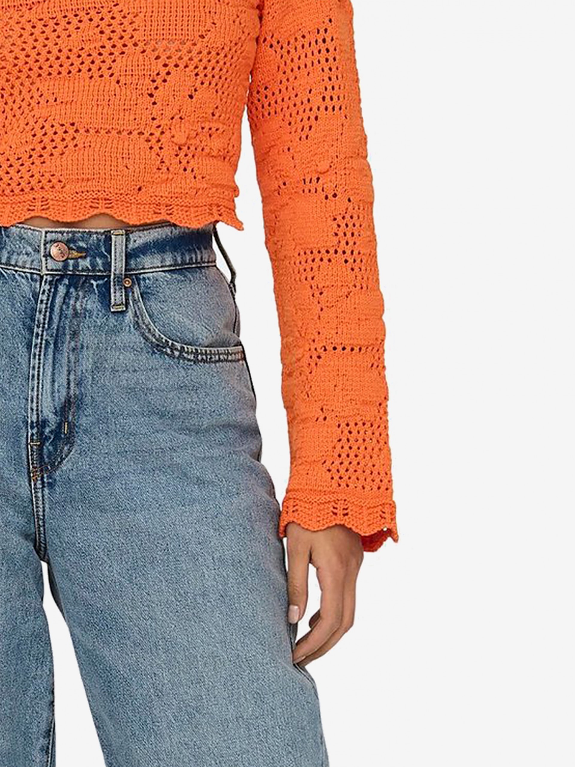 Only Cille Life Ls Back Dtl Oneck Cc Knt Jumper