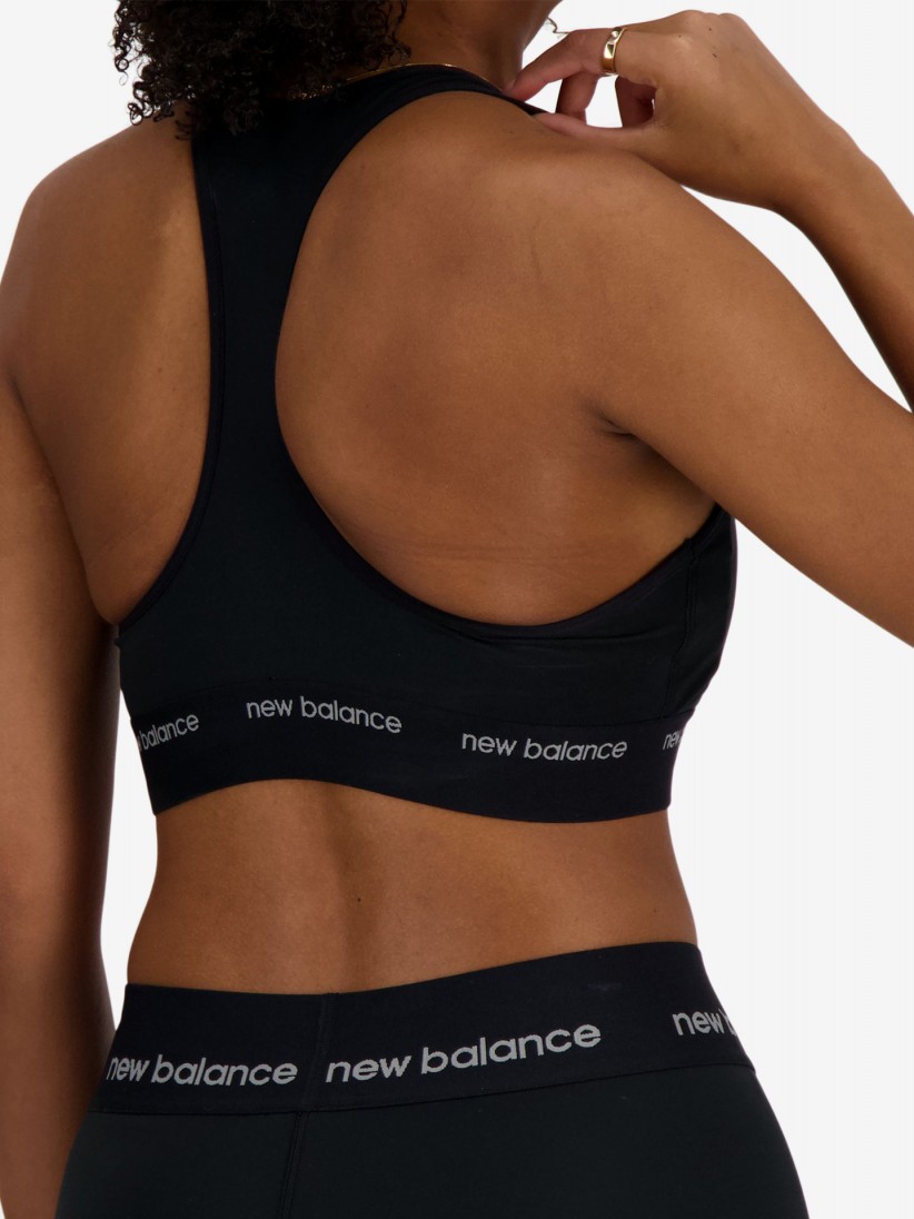 New Balance Sleek Pace Women's Sports Bra - White