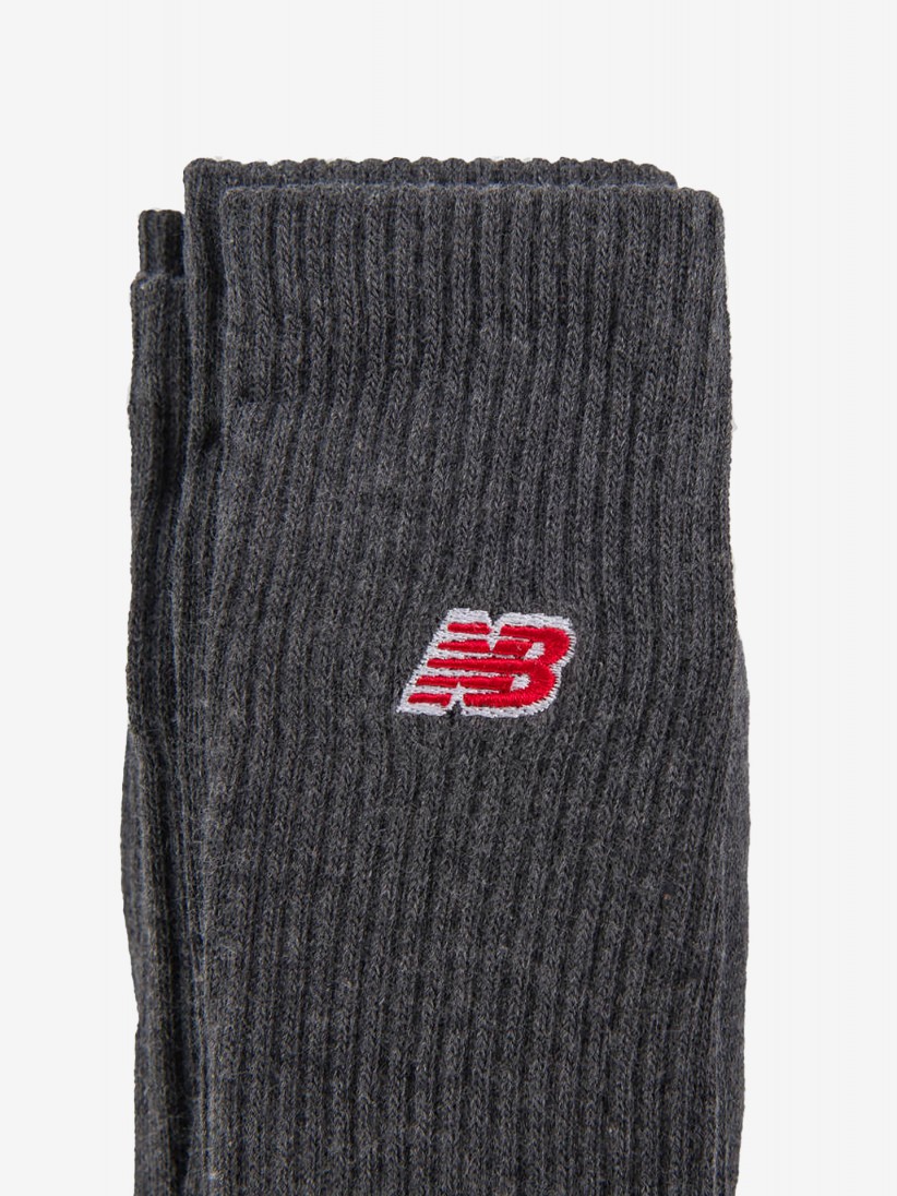 New Balance Patch Logo Crew 3 Pack Socks