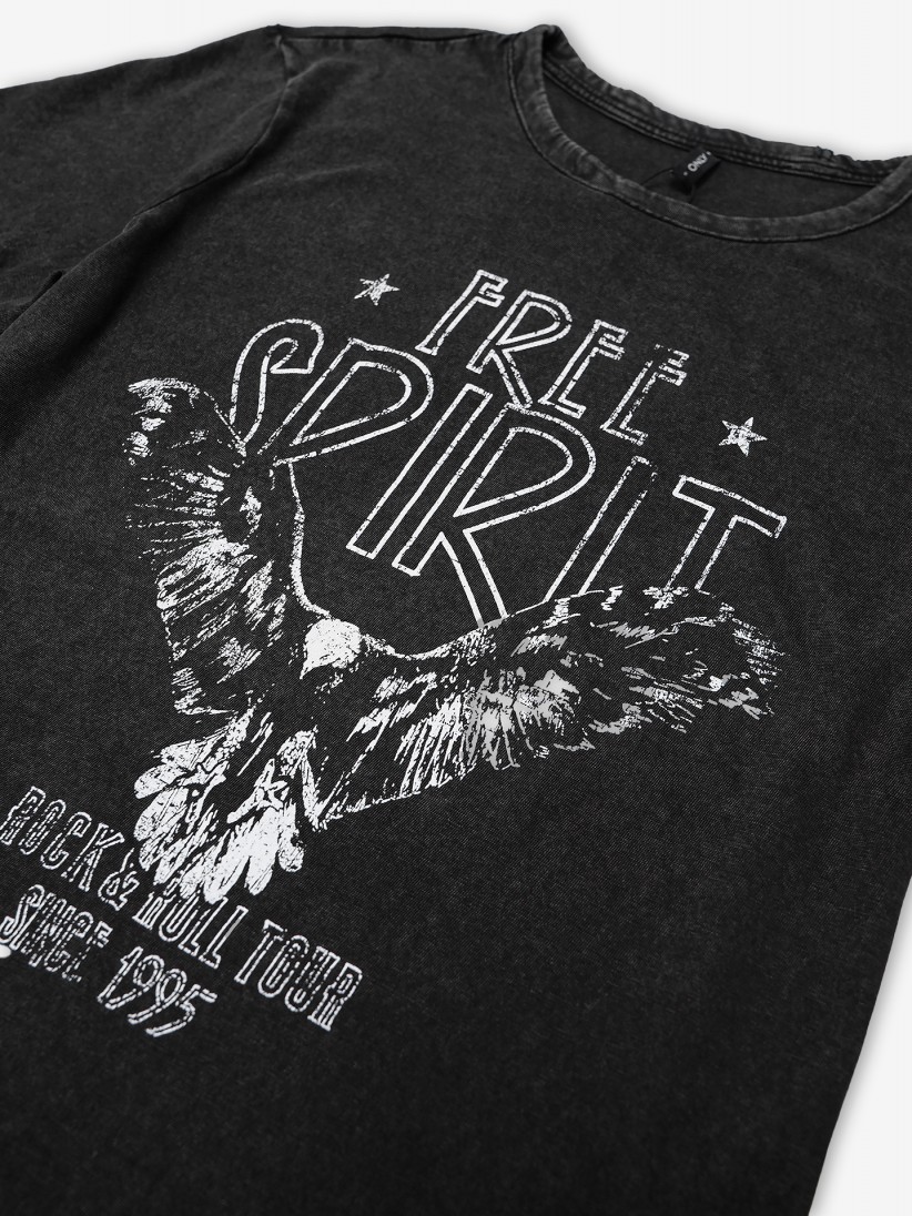Only Lucky Life Reg S/S Spirit Top Box Jrs T-shirt - 15301667-BLKSPIR | BZR  Online