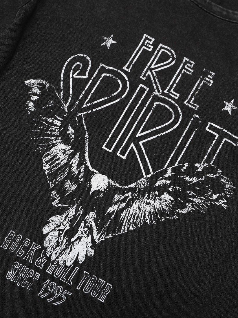 Only Lucky Life Reg S/S Spirit Top Box Jrs T-shirt - 15301667-BLKSPIR | BZR  Online