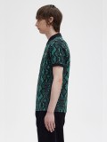 Fred Perry Snake Print Polo Shirt