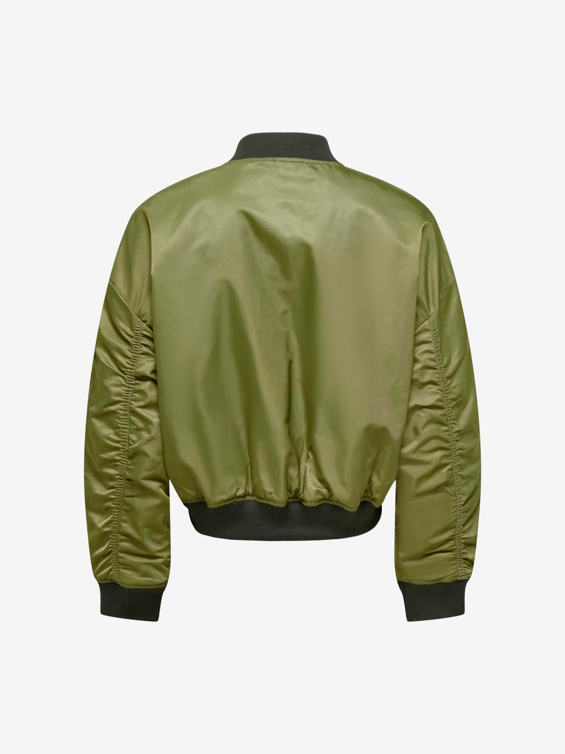 Chaqueta Only Baseball Ribbed Cuffs Short Bomber