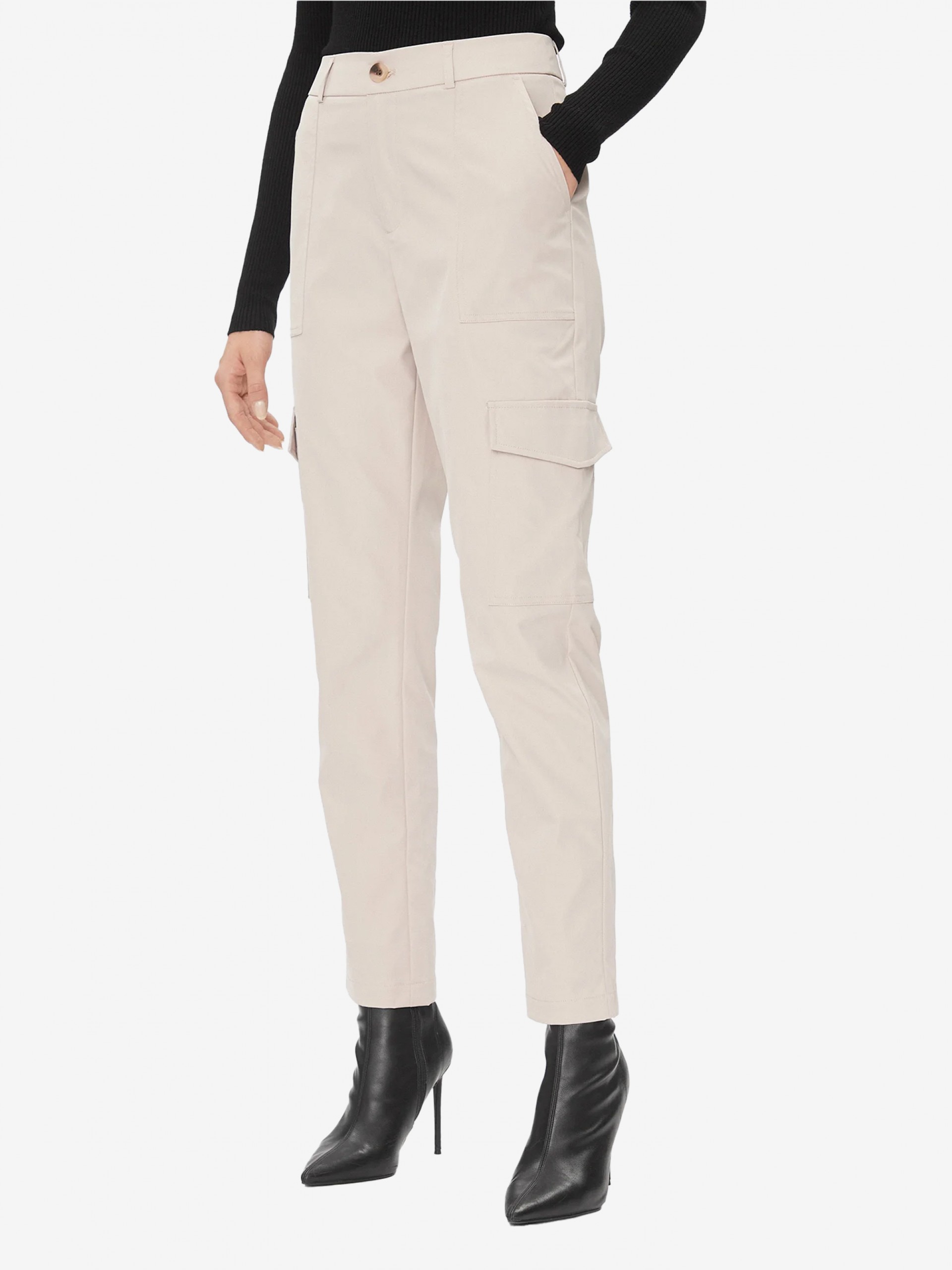 Calças Only ONLEmber Hw Satin Cargo Pnt