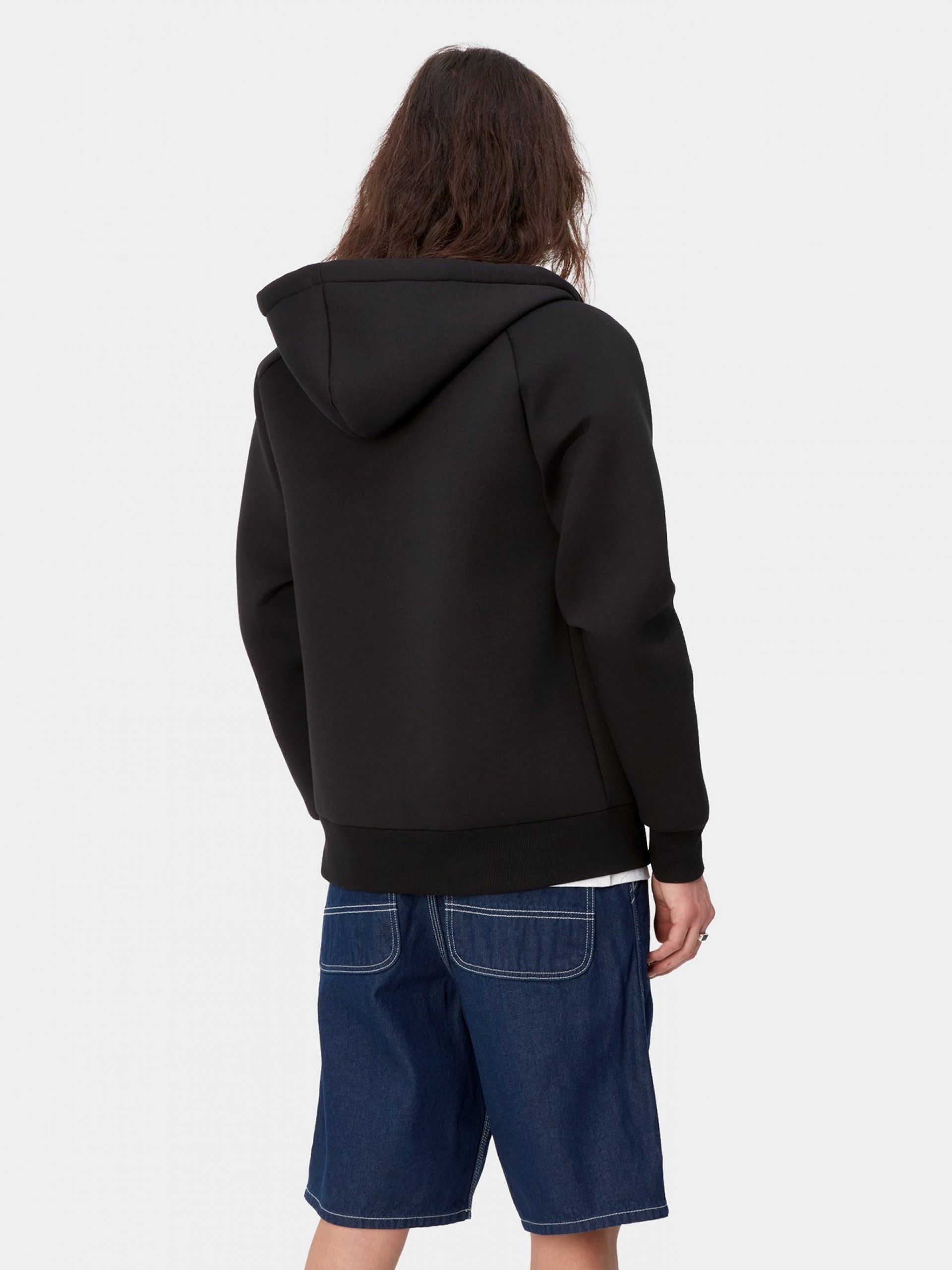 Chaqueta con Capucha Carhartt WIP Car-Lux Negra