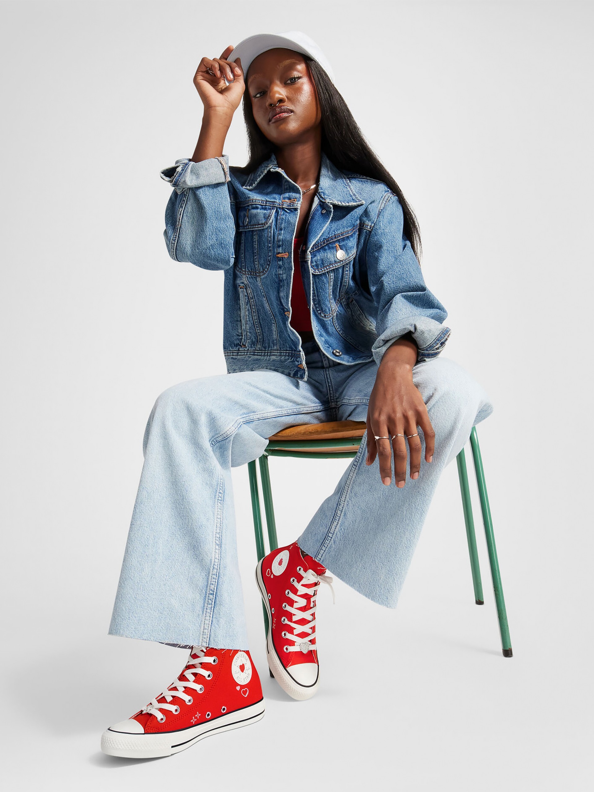 Converse Chuck Taylor All Star Y2K Heart High Top Sneakers