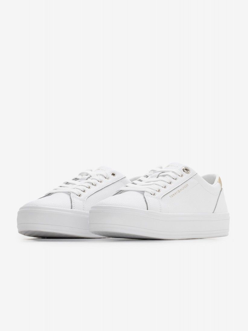 Tommy Hilfiger Essential Metallic Heel Lace-Up Sneakers