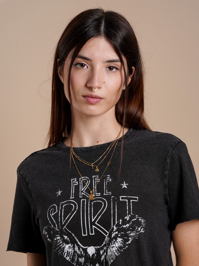 Only Lucky Life Reg S/S Spirit Top Box Jrs T-shirt