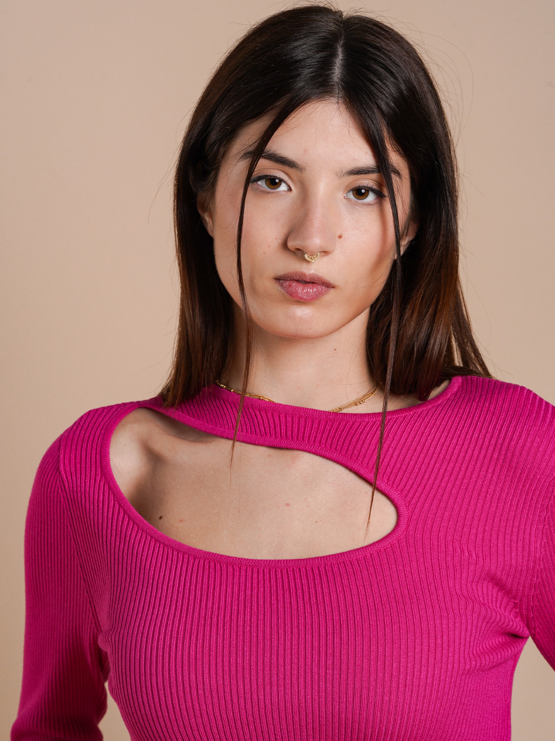 ONLMeddi Ls Peek-A-Boo O-Neck Cc Knt Jersey