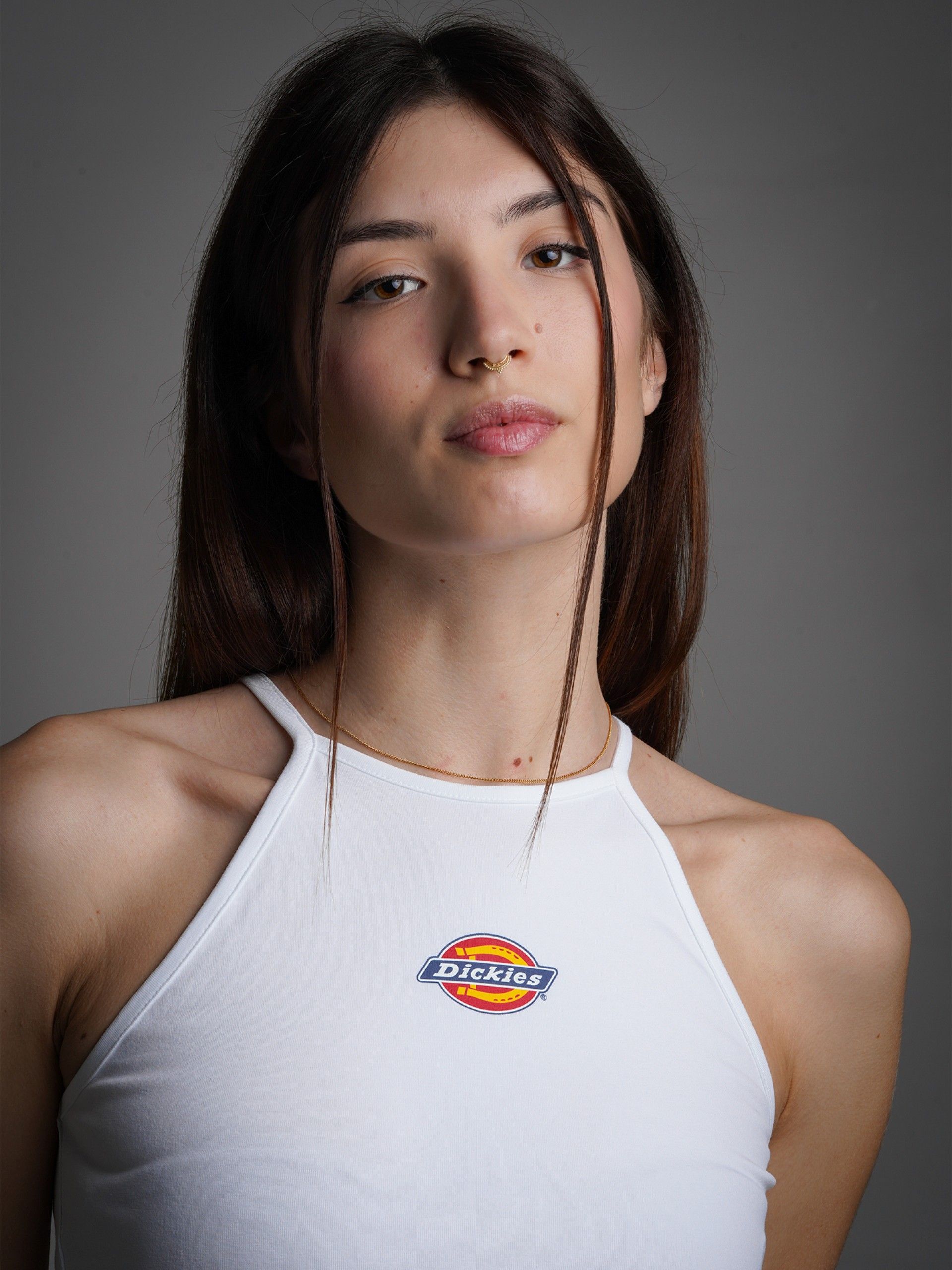 T-shirt Dickies Chain Lake Branca