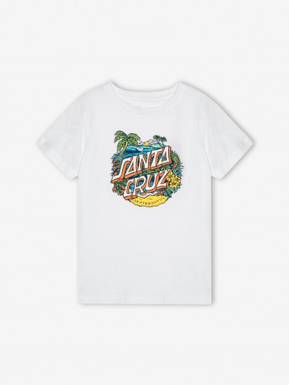 Camiseta Santa Cruz Youth Aloha Dot Front Kids