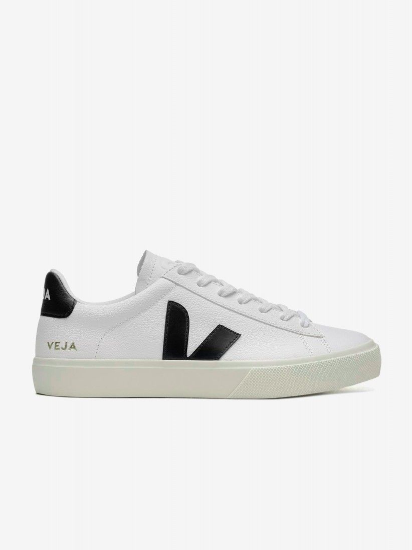 Sapatilhas VEJA Campo Chromefree Leather Brancas e Pretas
