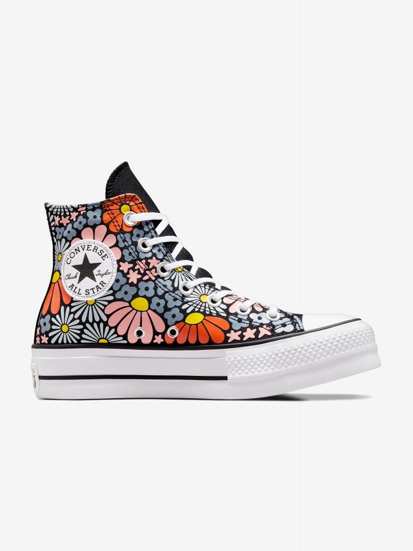 Converse Chuck Taylor All Star Lift Platform Floral High Top Sneakers