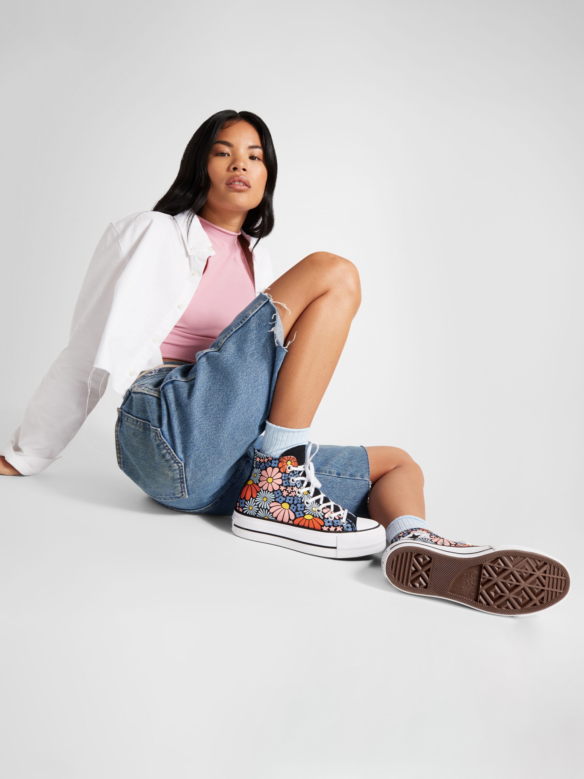 Sapatilhas Converse Chuck Taylor All Star Lift Platform Floral High Top