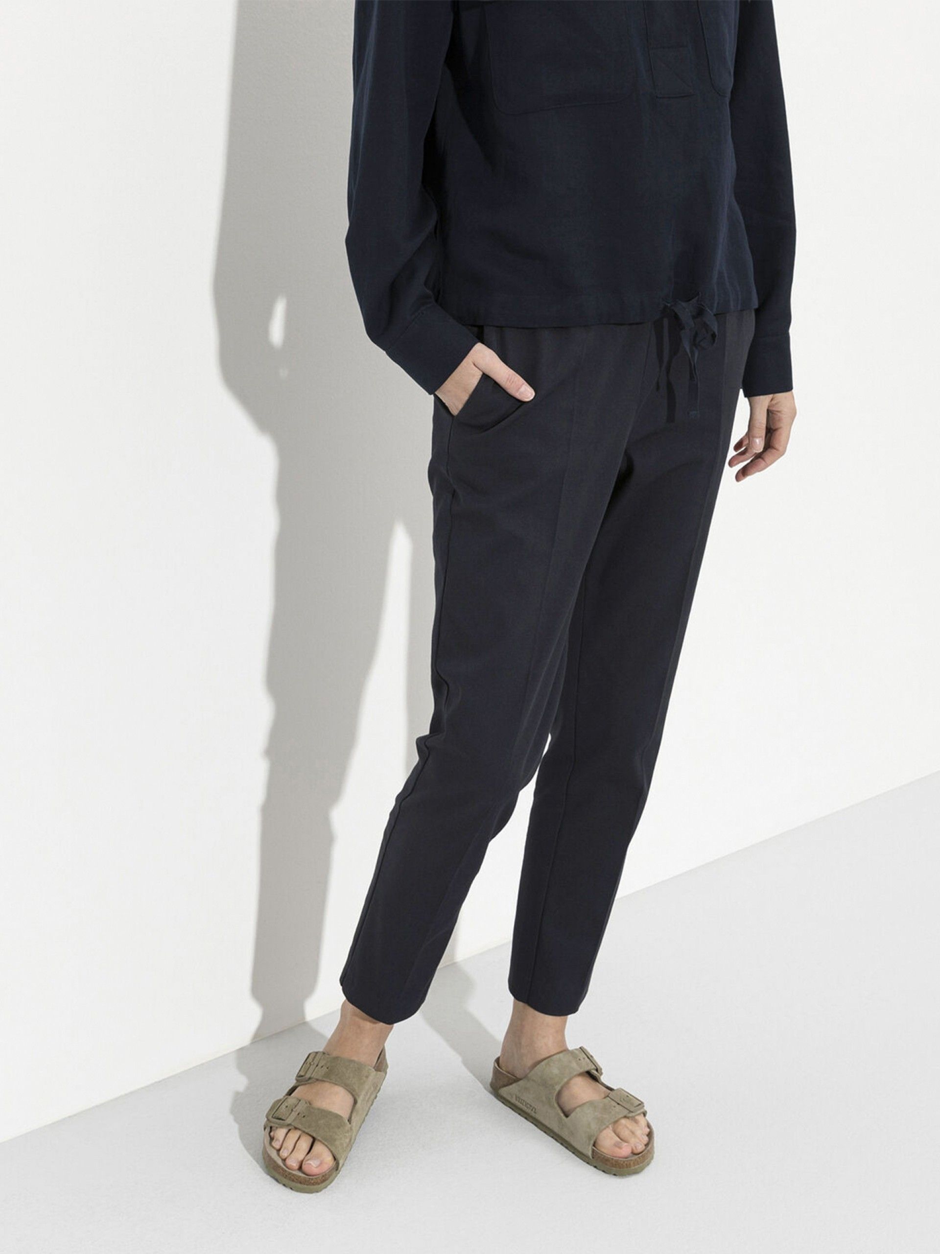 Birkenstock Arizona Soft Footbed Suede Green Slides