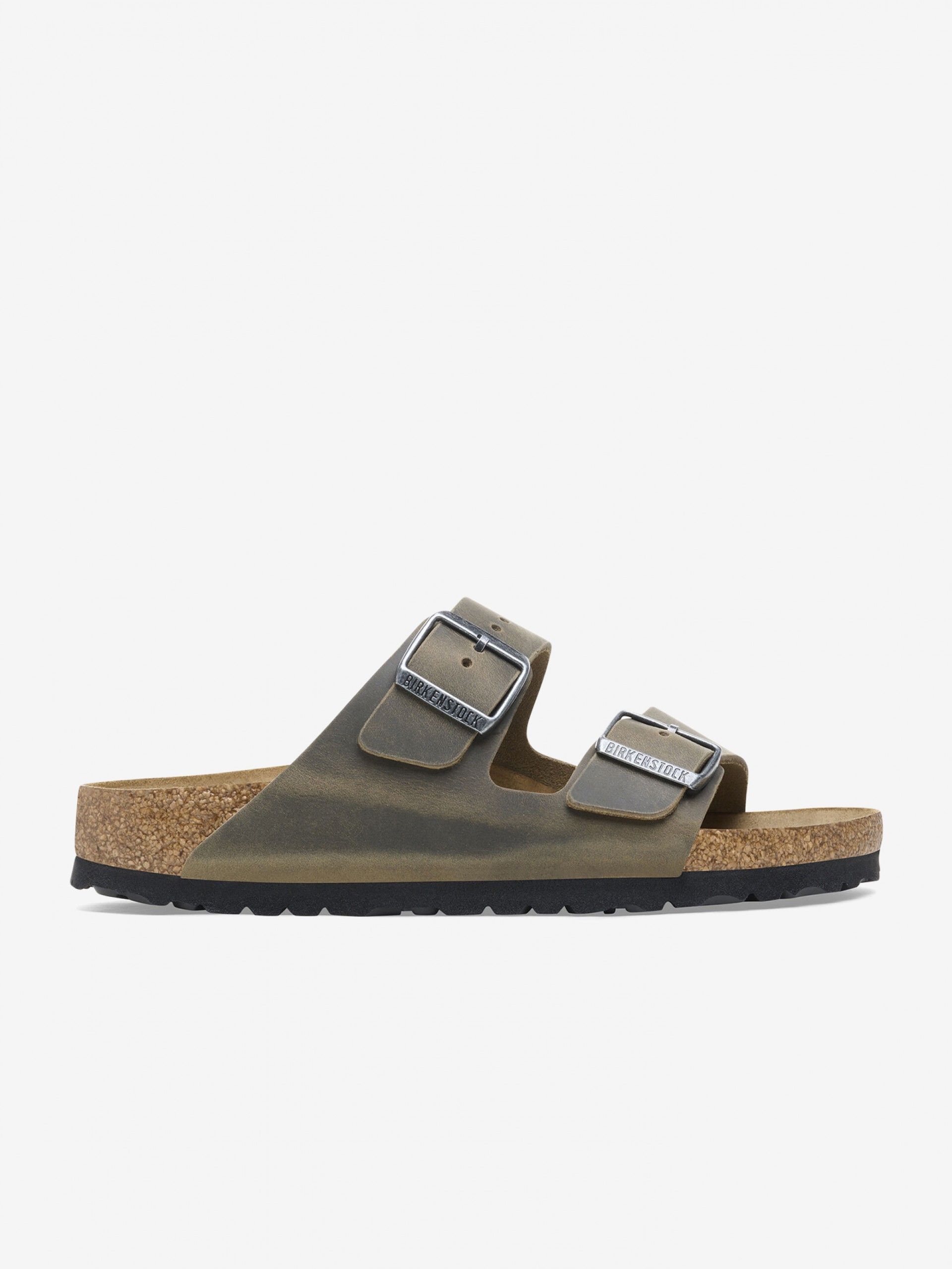 Chinelos Birkenstock Arizona Oiled Leather Caqui