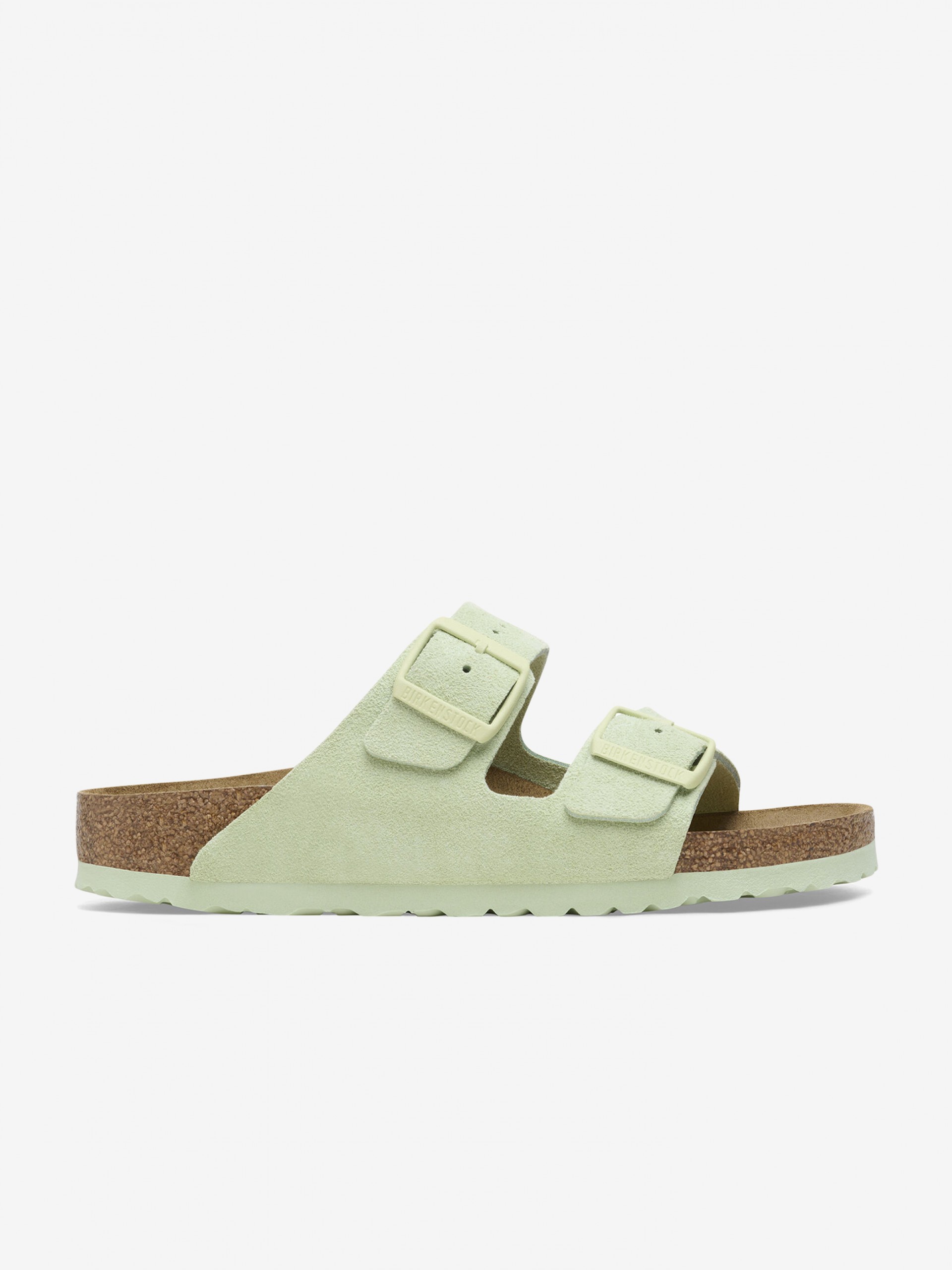 Chinelos Birkenstock Arizona Couro em Camurça Verdes