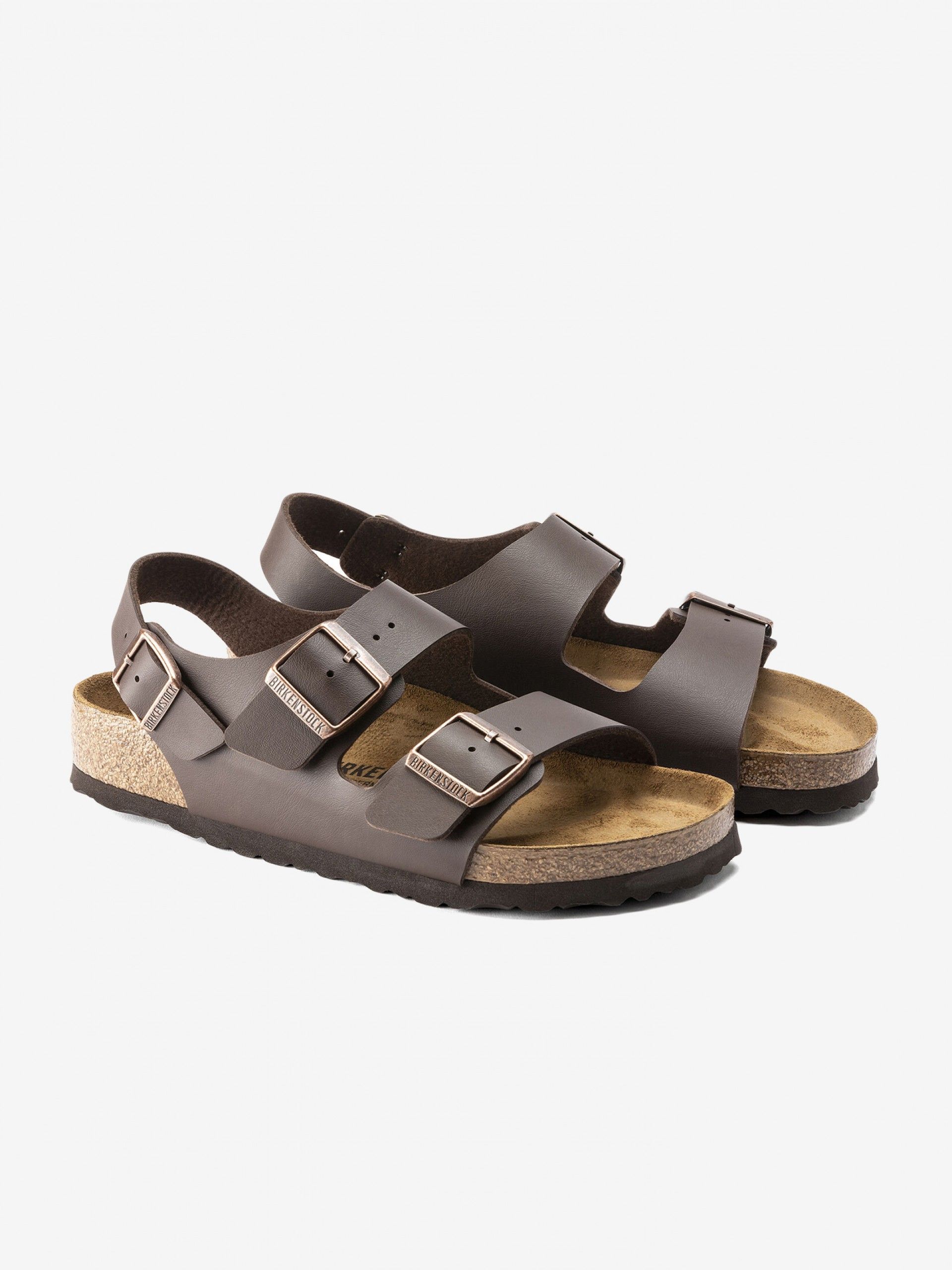 Birkenstock Milano Birko-Flor Brown Sandals