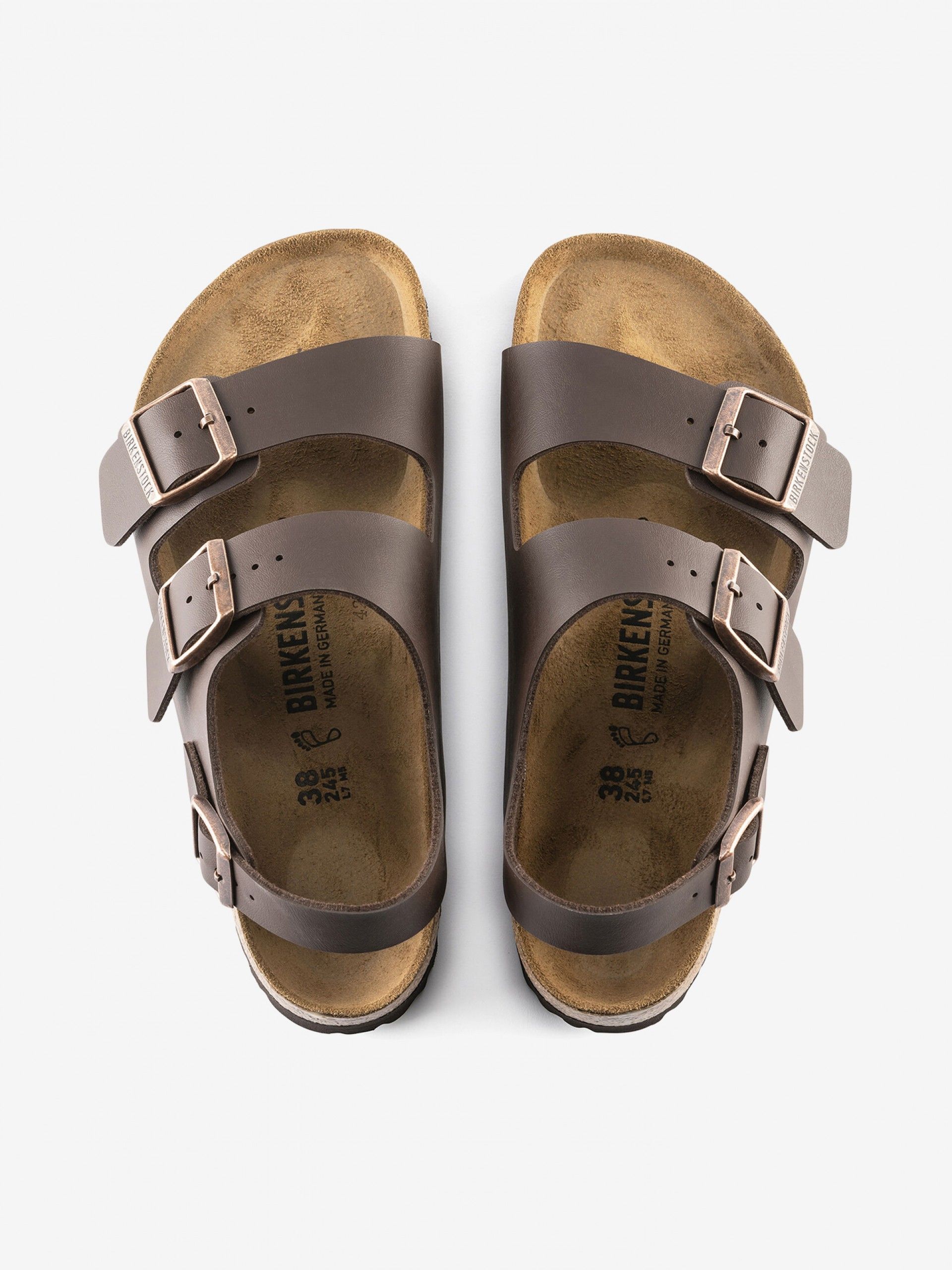 Birkenstock Milano Birko-Flor Brown Sandals