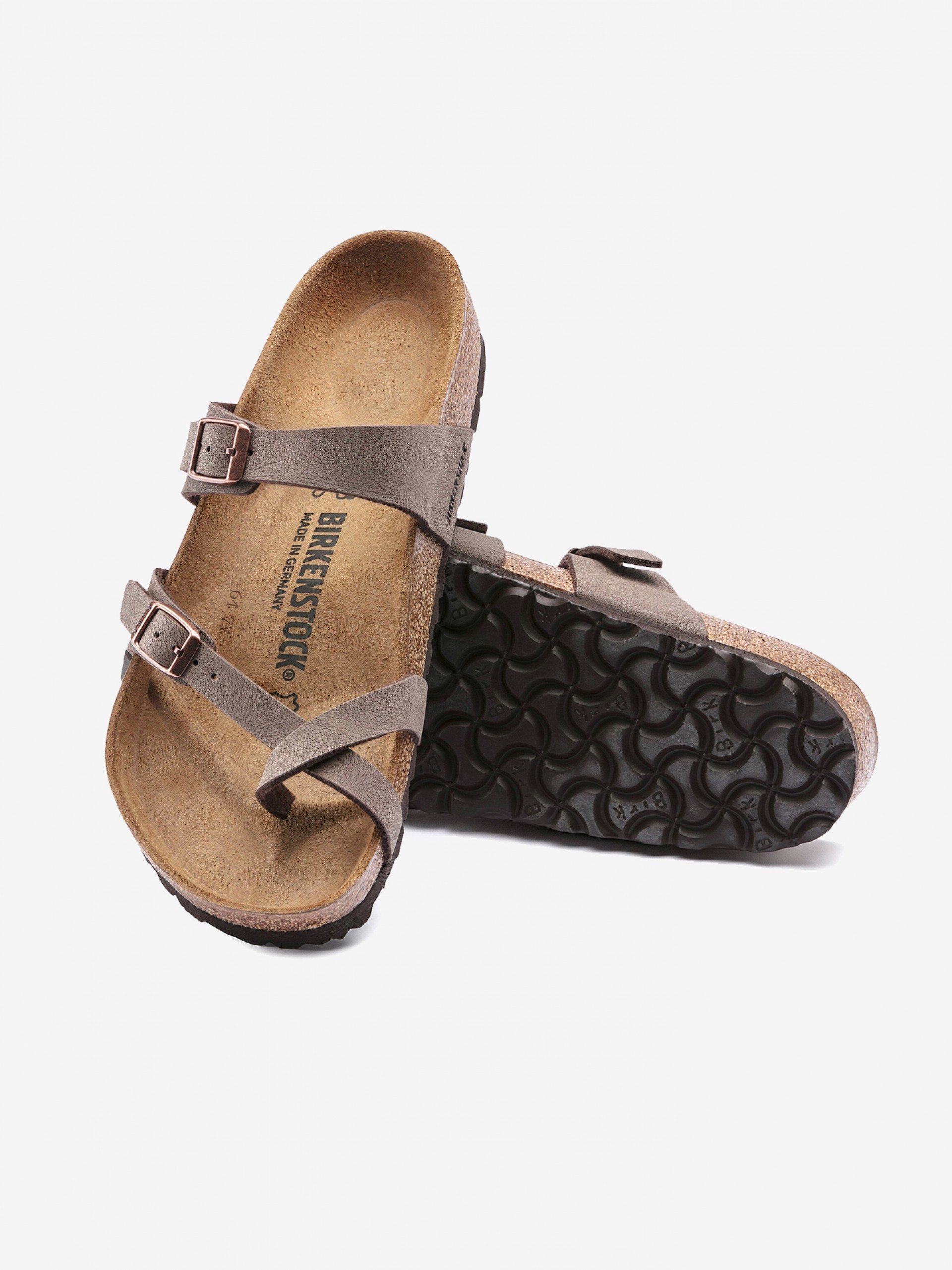 Birkenstock Mayari Birko-Flor Brown Slides