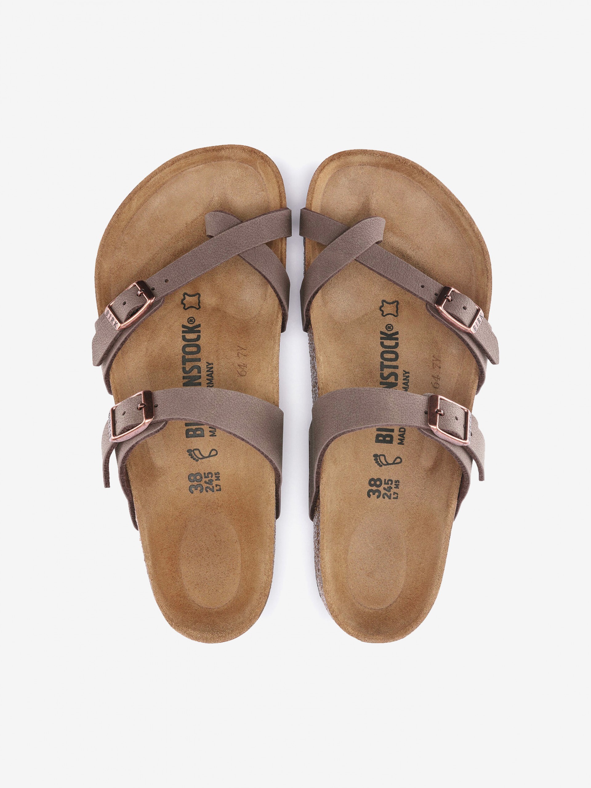 Birkenstock Mayari Birko-Flor Brown Slides