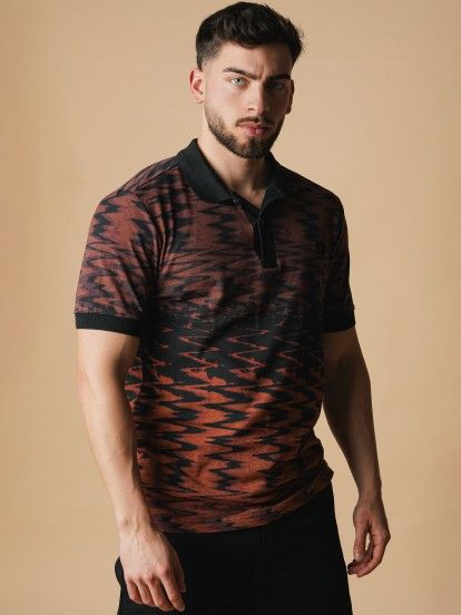 Polo Fred Perry Wave Graphic