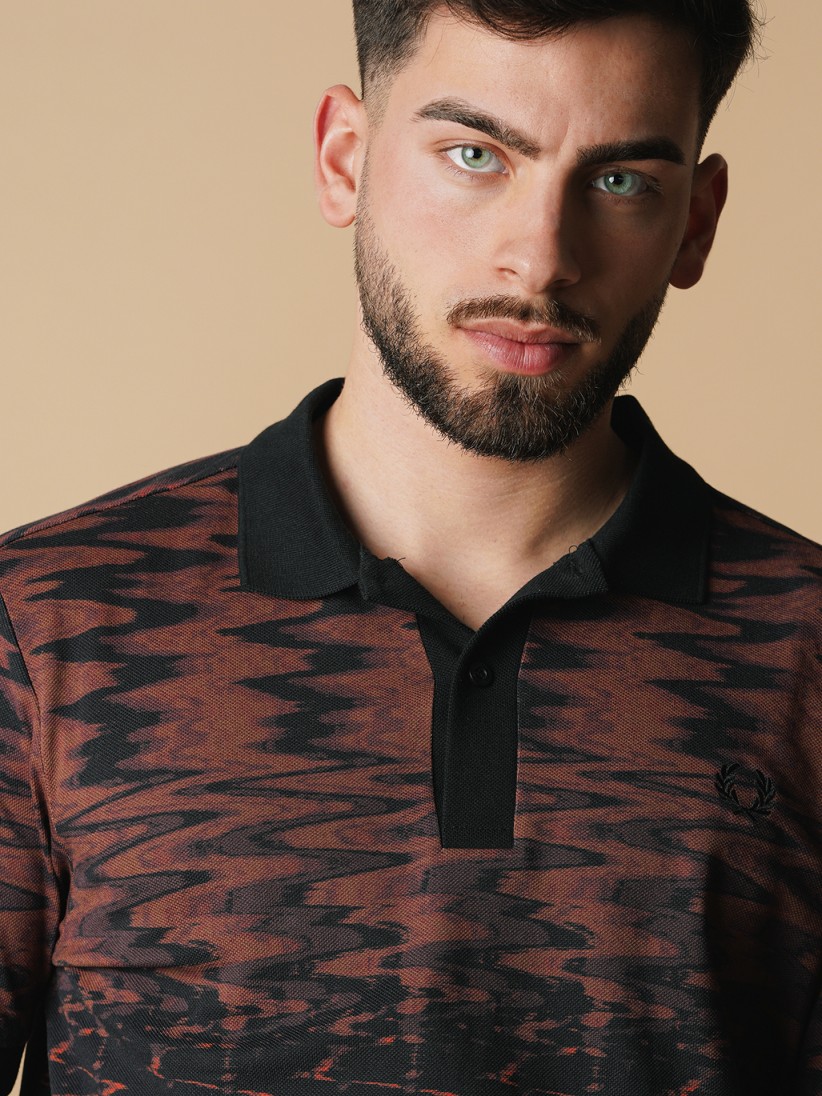 Polo Fred Perry Wave Graphic