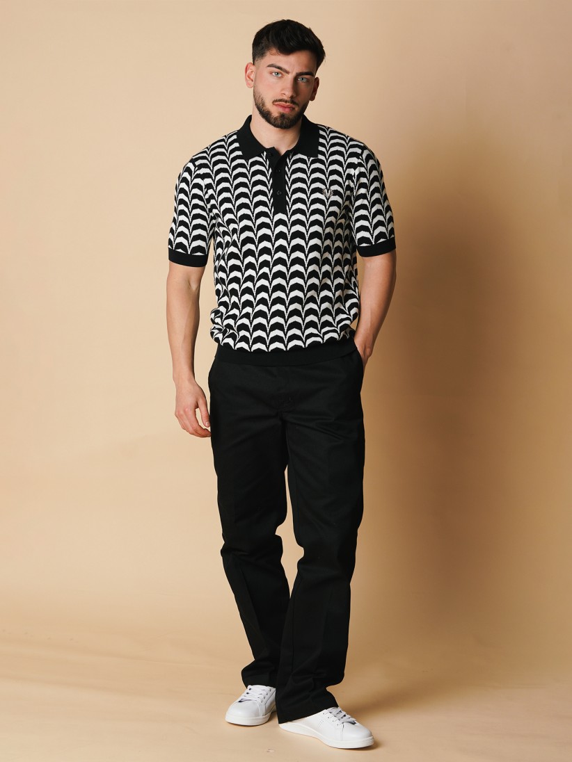 Fred Perry Jacquard Knit Polo Shirt