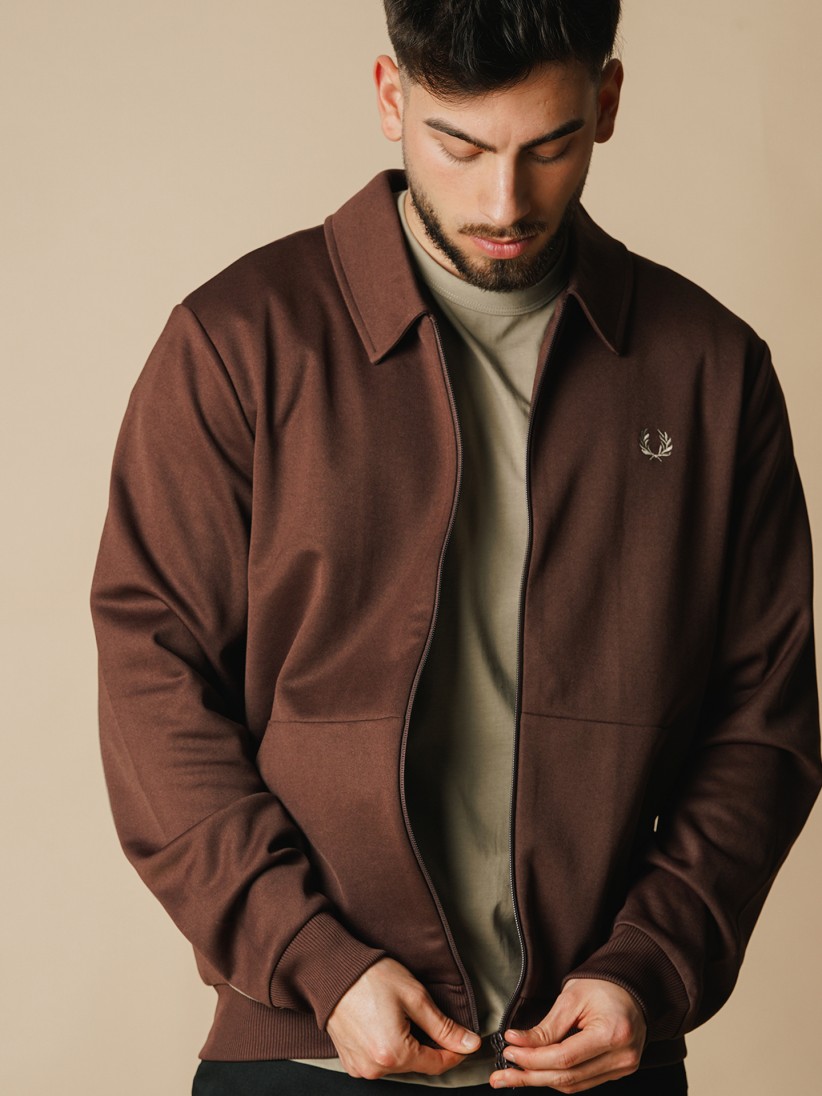 Fred Perry Tape Detail Collared Track Jacket