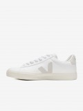 VEJA Campo Chromefree Leather White and Grey Sneakers