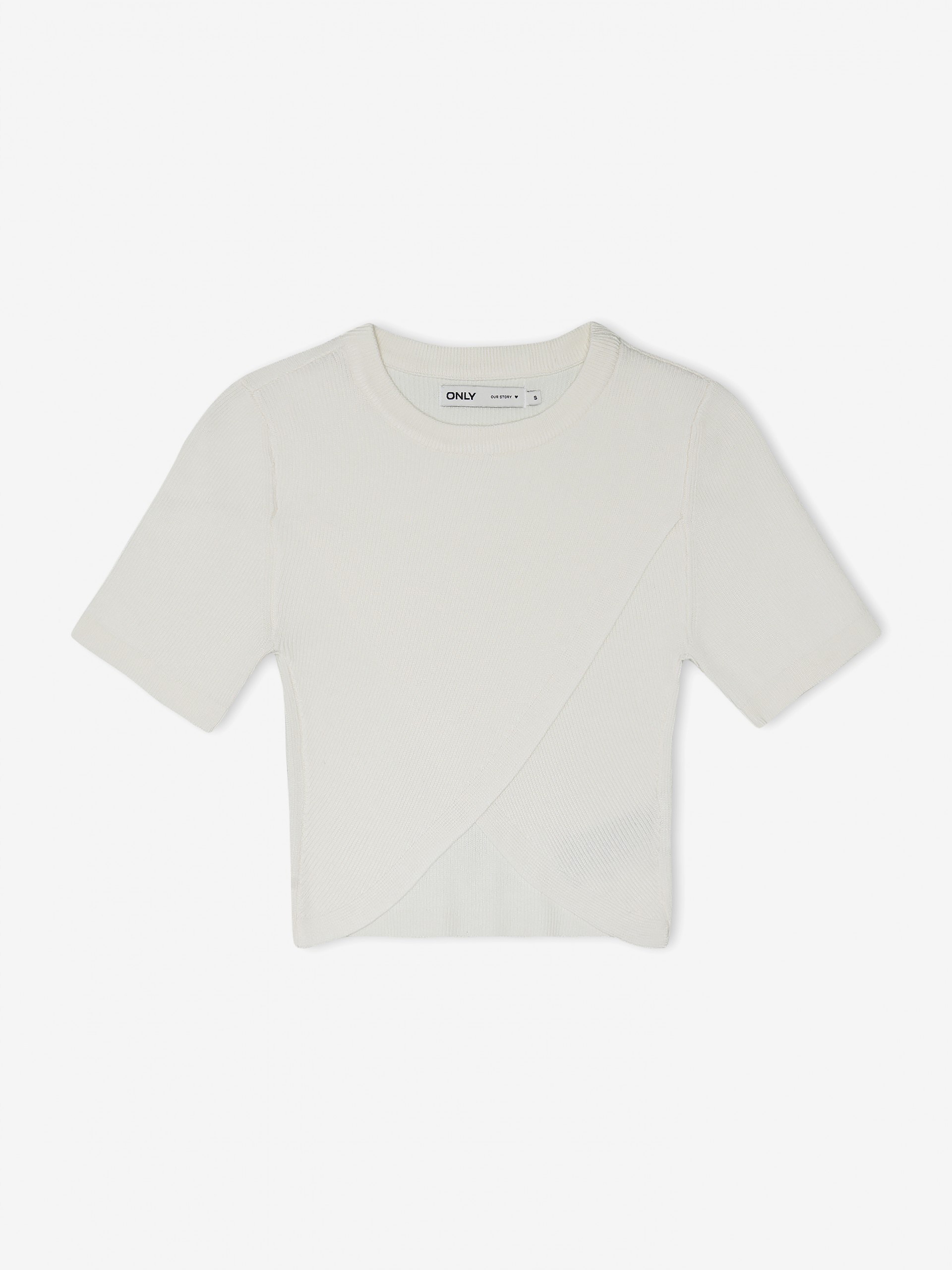 Camiseta Only Kai Ss Crop O-Neck Cc Knt