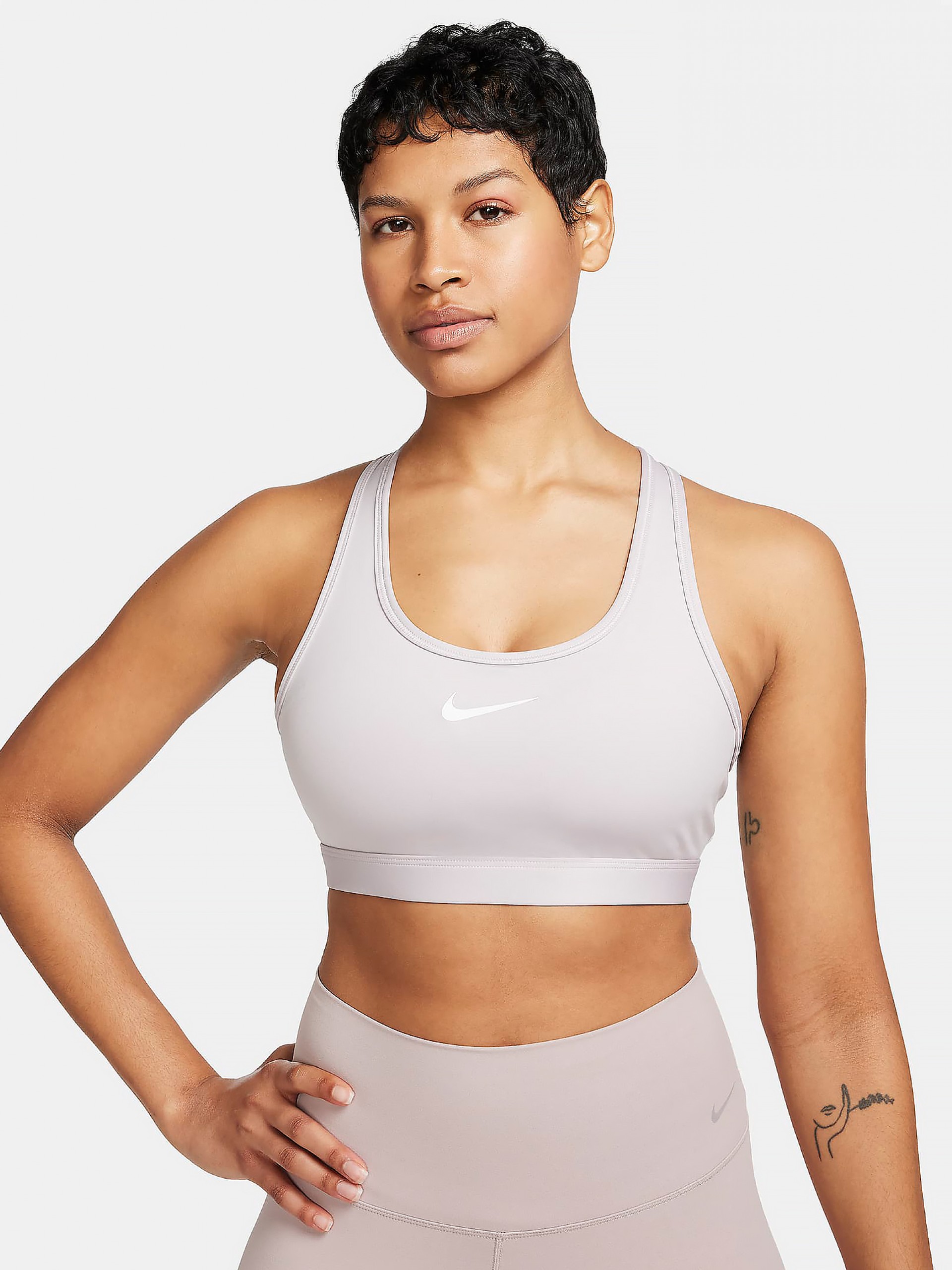 Sujetador Deportivo Nike Swoosh Padding Sujeción Media