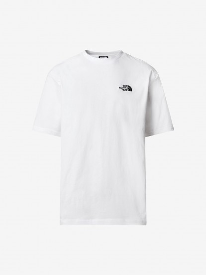 The North Face Fine T-Shirt, TOCEQ5LB1 White / Red
